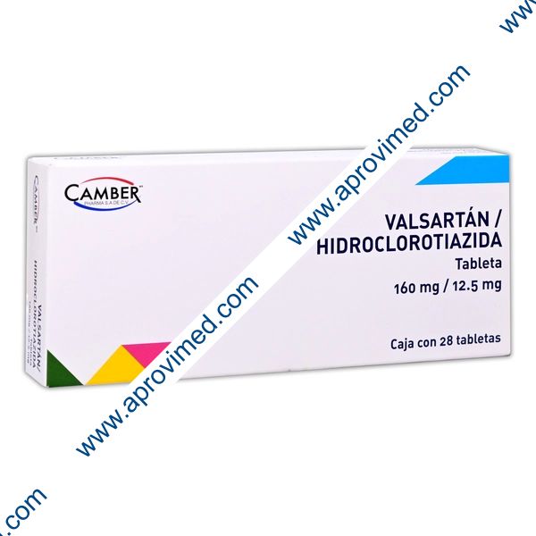 VALSARTÁN/HIDROCLOROTIAZIDA (Camber) c/28 TABS. 160/12.5 MG.