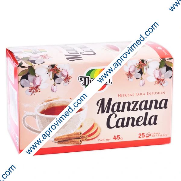 MANZANA/CANELA p/Infusión c/25 SOBS. 1.8 G.