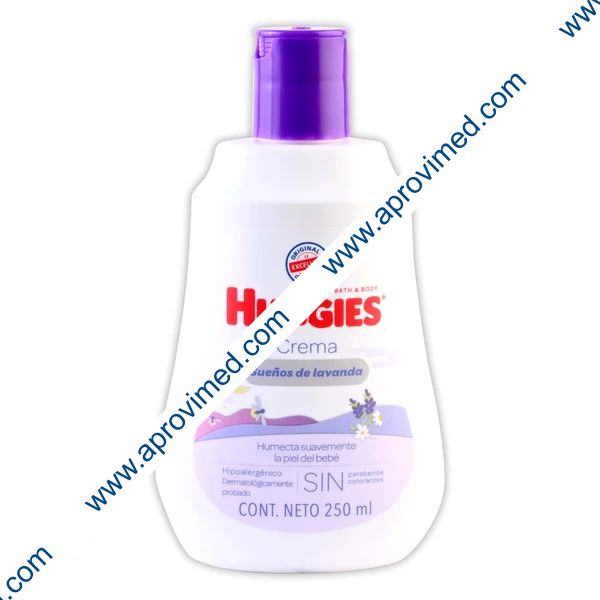 HUGGIES Sueños de Lavanda CREMA Fco. c/250 ML.