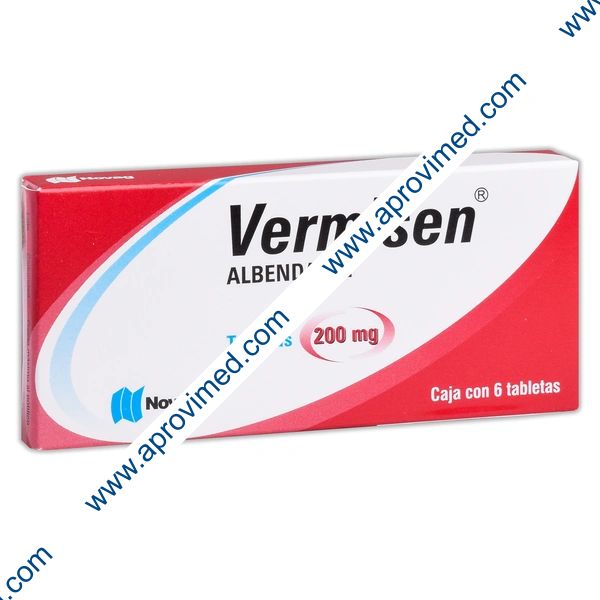 VERMISEN c/6 TABS. 200 MG.