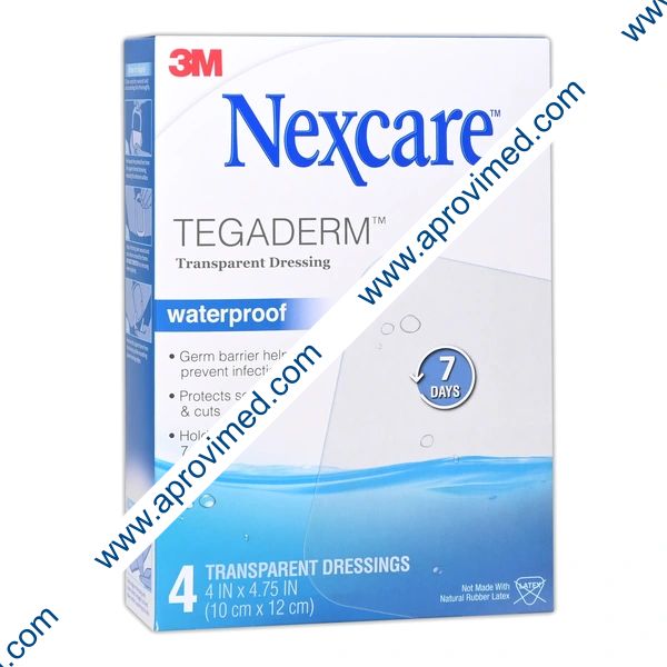 TEGADERM Apósito Transparente 10x12cm Caja c/4 Pzs.