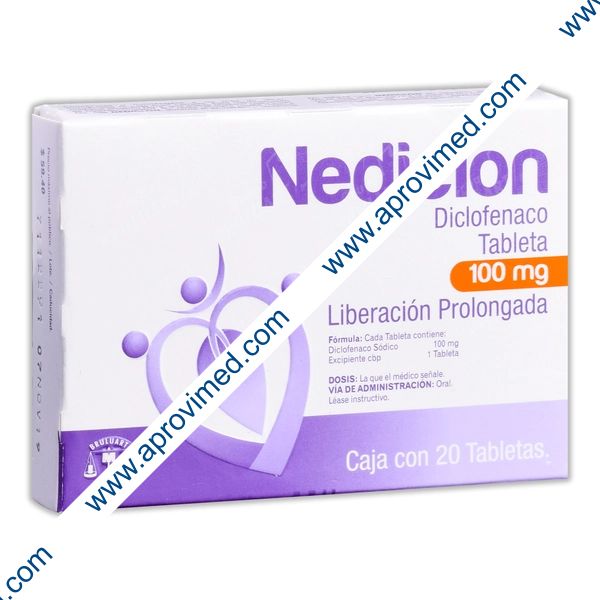 NEDICLON c/20 TABS. L.P. 100 MG.