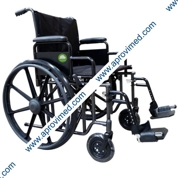 SILLA DE RUEDAS de SOBREPESO (Color Plata) ASIENTO 24"