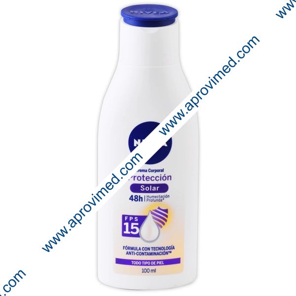 NIVEA PROTECCION SOLAR Crema Corporal FPS 15 Fco. 100 ML.