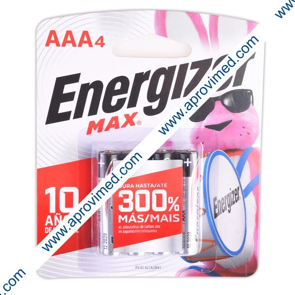 ENERGIZER MAX Alcalina "AAA" Blister c/4 Pzs.