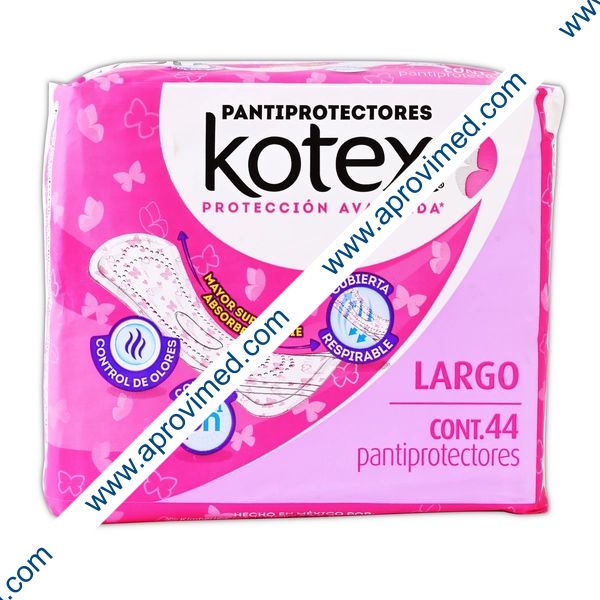 KOTEX PANTIPROTECTORES LARGO Bolsa c/44 Pzs.