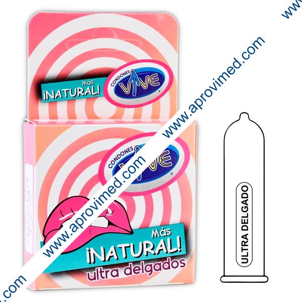 VIVE MÁS NATURAL Ultra Delgados Cja. c/3 CONDONES.