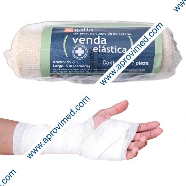 VENDA ELÁSTICA (Galia) A: 15cm. L: 5mt. c/1 Pza.