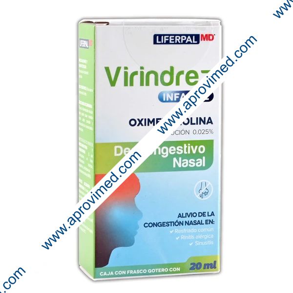 VIRINDREZ SOL. NASAL Infantil 0.025% Fco. Atomizador 20 ML.