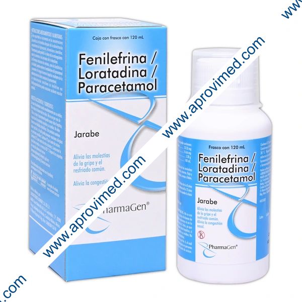 FENLNA/LORATNA/PARACML JBE. Fco.120 ML. 33.33MG-16.66MG-3.2G/100 ML.