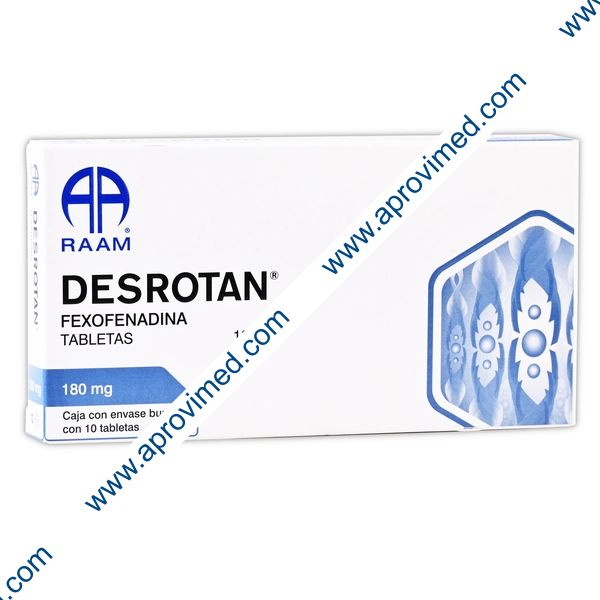 DESROTAN c/10 TABS. 180 MG.