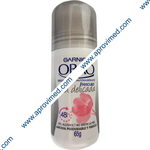 DESODORANTE OBAO Piel Delicada 48H Roll on p/Dama 65 G.