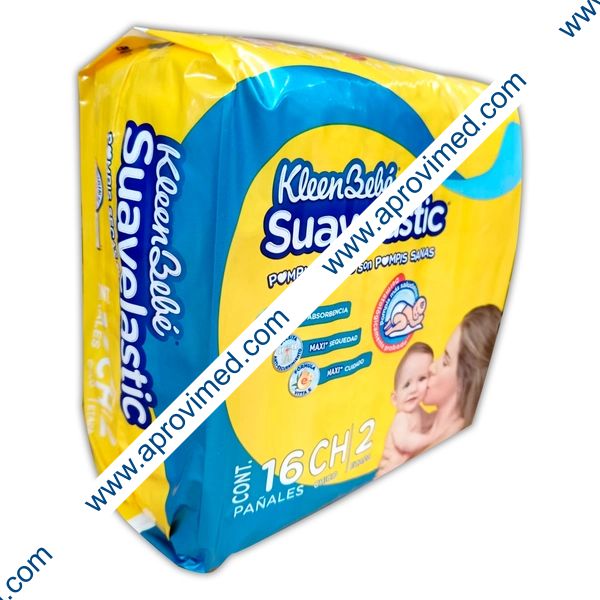 KLEENBEBÉ SUAVELASTIC CHICO (Etapa 2 / 5-7.5 Kg.) c/16 Pzs.