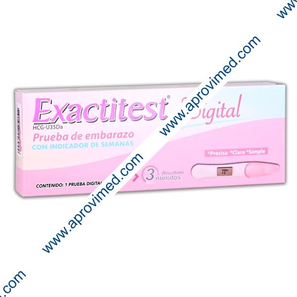 EXACTITEST DIGITAL Prueba de Embarazo Tipo Pluma c/1Pza.