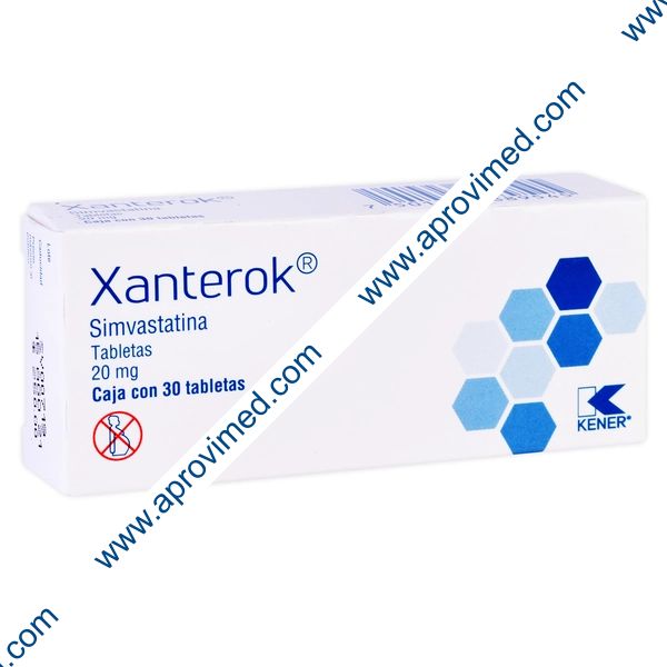 XANTEROK c/30 TABS. 20 MG.