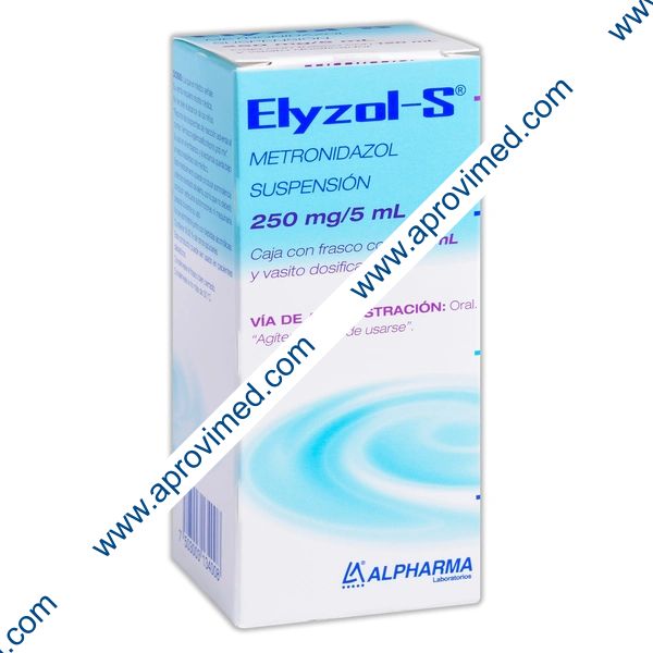 ELYZOL-S SUSP. Fco. 120 ML. 250 MG/5 ML.