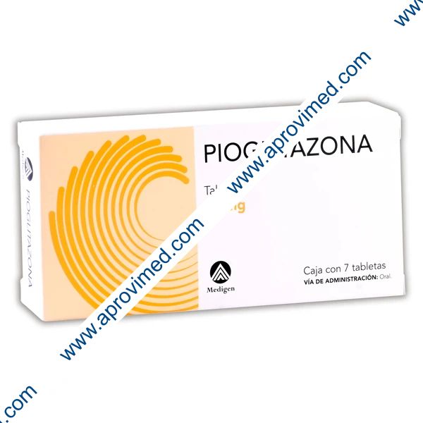 PIOGLITAZONA (Medigen) c/7 TABS. 15 MG.