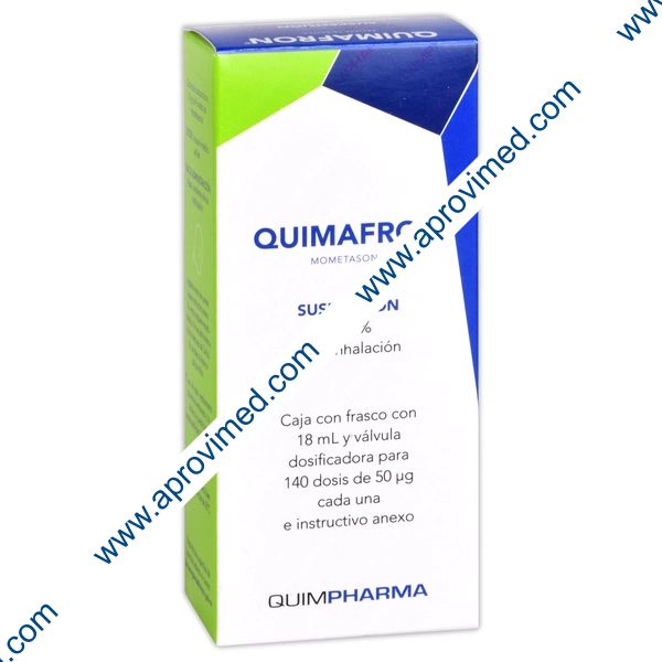 QUIMAFRON SUSP. p/INHALACIÓN NASAL 0.05% Fco. 18 ML. c/140 Dosis 50 MCG.