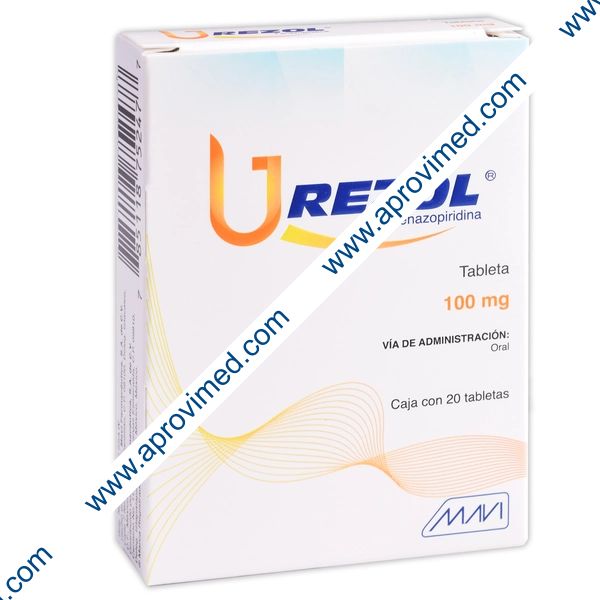 UREZOL c/20 TABS. 100 MG.
