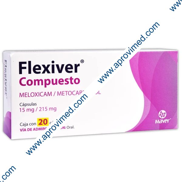 FLEXIVER Compuesto c/20 CAPS. 15/215 MG.