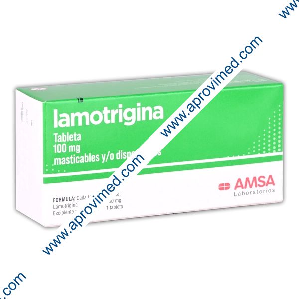 LAMOTRIGINA (Amsa) c/28 TABS. Mast/Dispble. 100 MG.