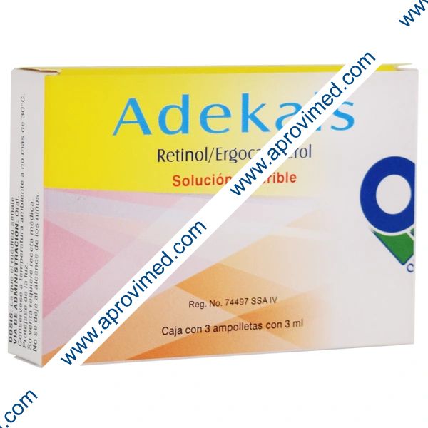ADEKALS Sol. Ingerible c/3 AMPTAS. 5000-400 UI/3 ML.