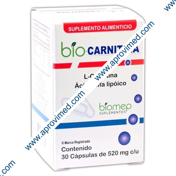 BIO-CARNITINA c/30 CAPS. 520 MG.