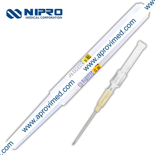SAFELET CATÉTER IV Radiopaco 24Gx3/4"(19mm) Amarillo c/1 Pza.