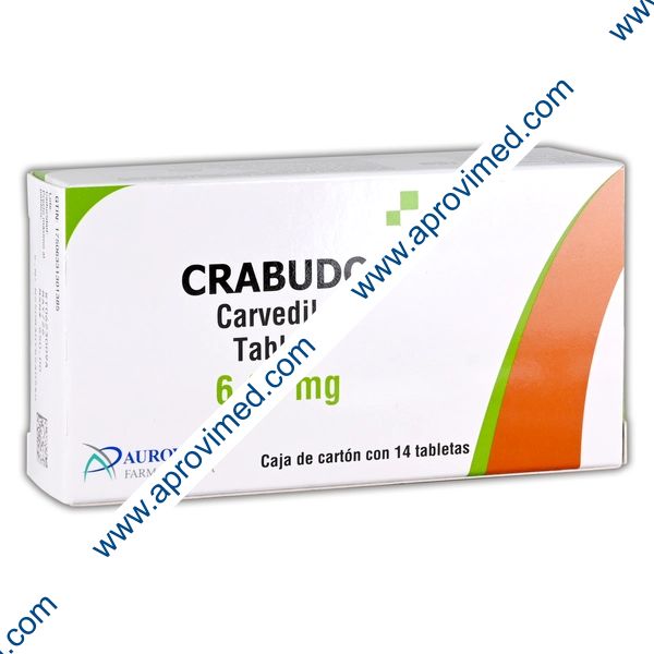 CRABUDOL c/14 TABS.  6.25 MG.