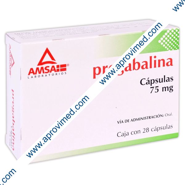 PREGABALINA (Amsa) c/28 CAPS.  75 MG.