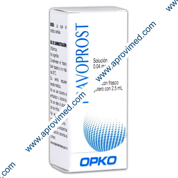 TRAVOPROST (Opko) SOL. Oft. Fco. Gotero 2.5 ML. 0.04 MG/1 ML.