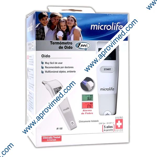 TERMÓMETRO INFRAROJO DE OÍDO (Microlife) Mod. IR100.