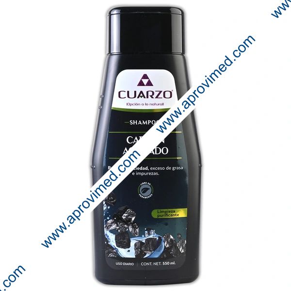 SHAMPOO CARBÓN ACTIVADO (Cuarzo) Fco. 550 ML.