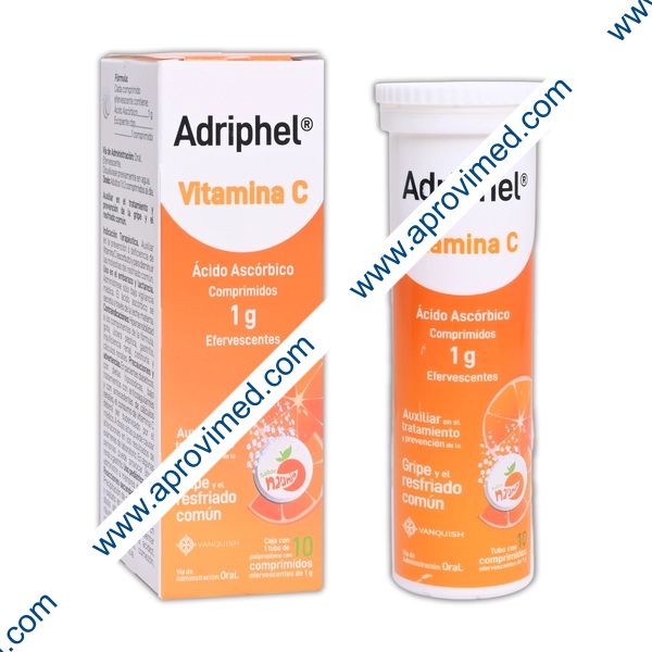 ADRIPHEL c/10 COMPS. EFERVS. Sab. Naranja 1 G.