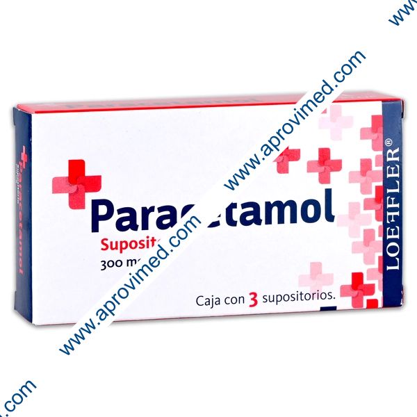 PARACETAMOL (Loeffler) c/3 SUPOSITORIOS 300 MG.