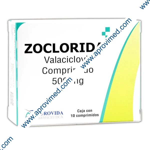 ZOCLORIDA c/10 COMPS. 500 MG.