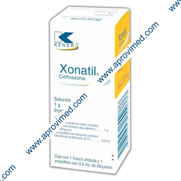 XONATIL I.M. Sol. Iny. c/1 FCO. AMP. 1 G/ 3.5 ML.