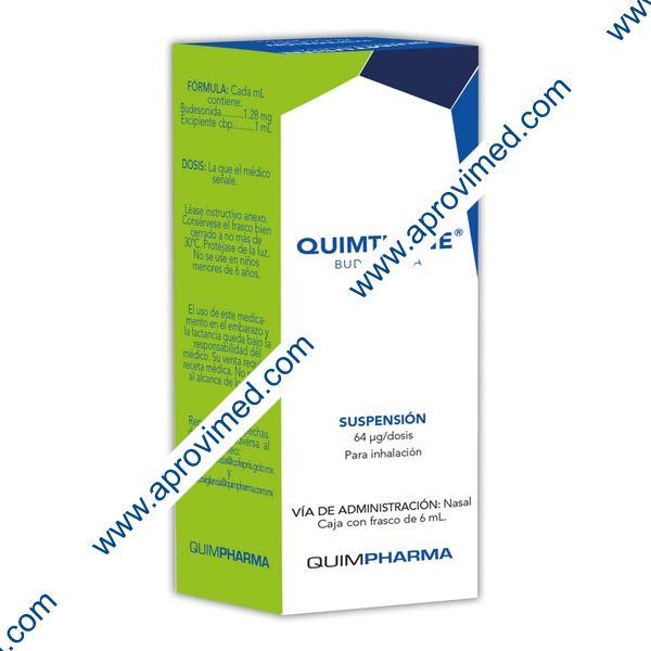 QUIMTUSINE SUSP. NASAL p/Inhalación Fco. 6 ML. 64 MCG/1 DOSIS.