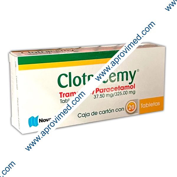 CLOTRACEMY c/20 TABS. 37.5/325 MG.
