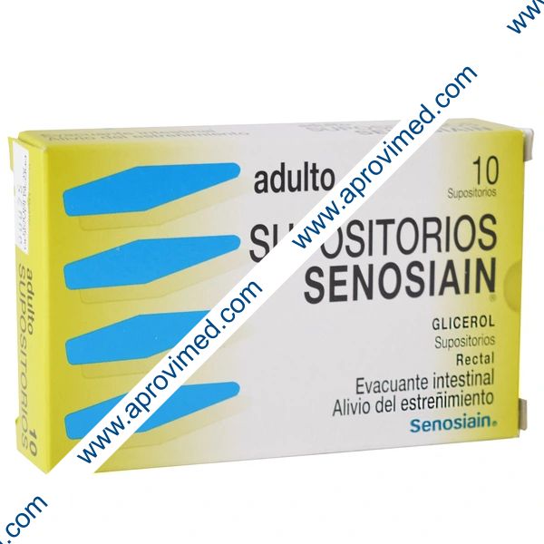 SUPOSITORIOS SENOSIAIN ADULTO c/10 SUPS. 2.632 G.