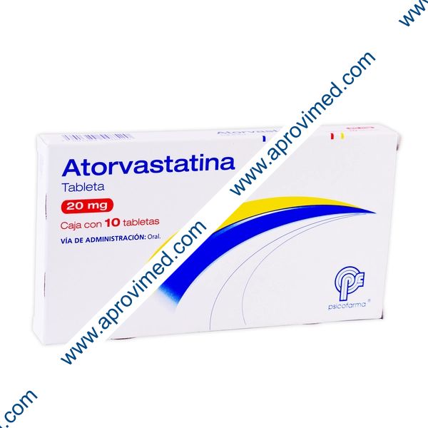 ATORVASTATINA (Psicofarma) c/10 TABS. 20 MG.