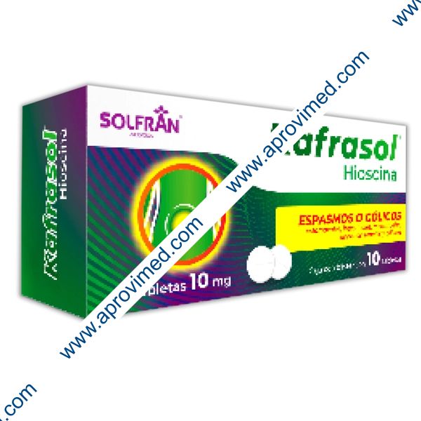 KAFRASOL c/10 TABS. 10 MG.