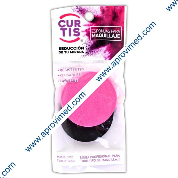 ESPONJAS PARA MAQUILLAJE (Curtis) Bolsa c/2 Pzs.