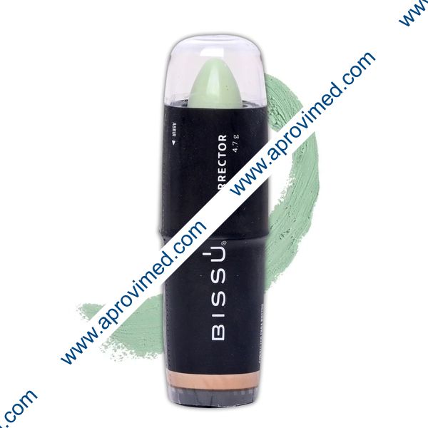 BISSÚ CORRECTOR PARA ROSTRO Tono 09-Green c/1 Pza. 4.7 G.
