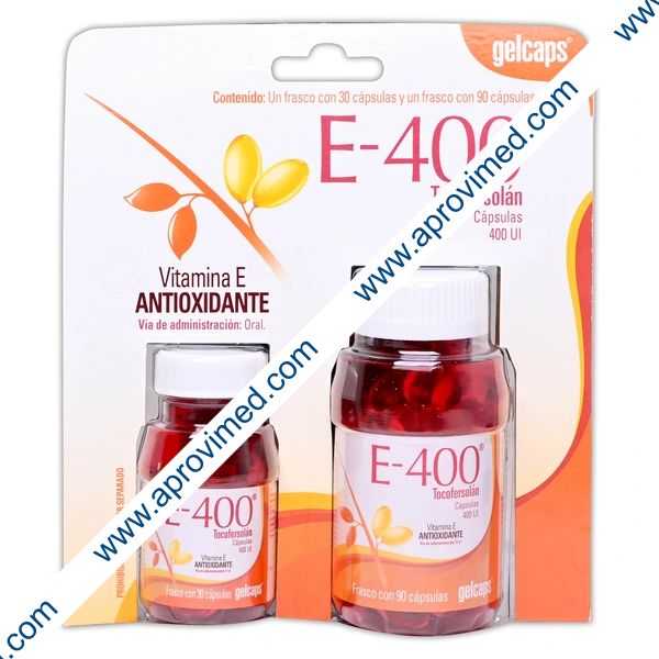 E-400 c/30 y 90 CAPS. 400 UI. (Duo Pack).