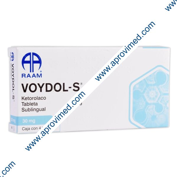 VOYDOL-S c/4 TABS. Sublingual 30 MG.
