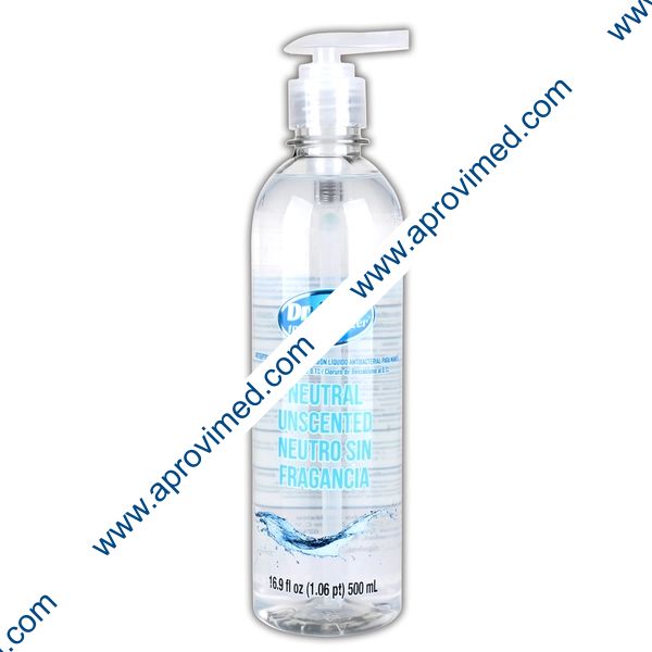 JABON LIQUIDO ANTIBACTERIAL p/MANOS Aroma Neutro (Dr. Pure) Fco. c/500 ML.