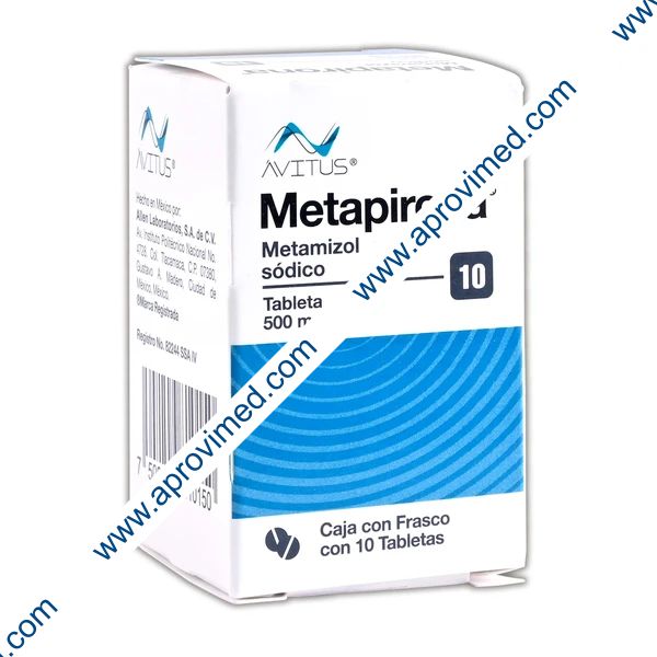 METAPIRONA Cja/Fco. c/10 TABS. 500 MG.