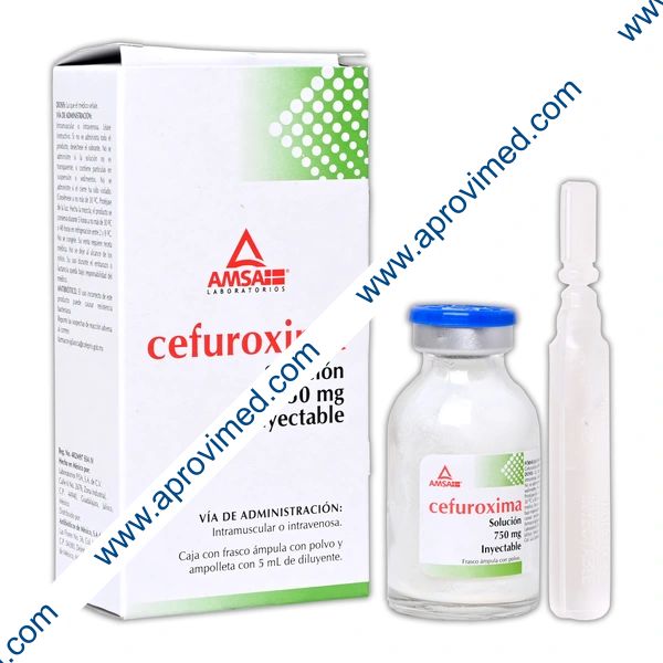 CEFUROXIMA (Amsa) Sol. Iny. c/1 FCO. AMP. 750 MG/5 ML.