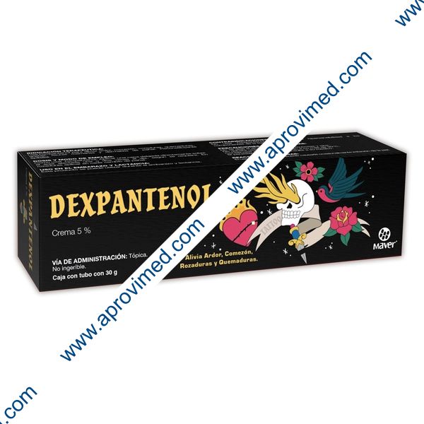 DEXPANTENOL (Maver) CREMA 5% "Tattoo" Tubo c/30 G.
